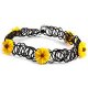 Retro tattoo stretching elastic collar necklace retro flower henna