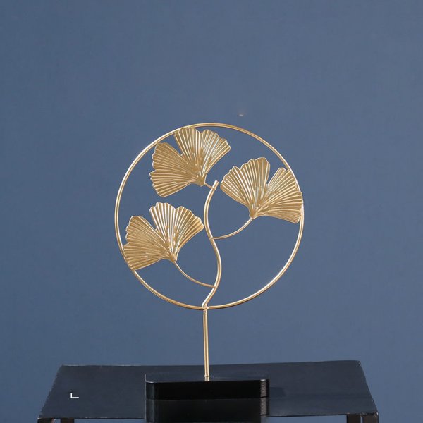 Iron Golden Palm Leaf Ornament