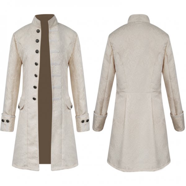 Men's Medieval Coat Jacket Trench Coat