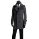 New Tweed Coat Men's Trench Coat Medium Length Korean Version