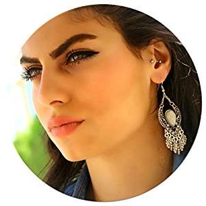 Elegant retro retro teardrop statement the only long big drape-style earrings