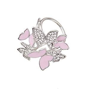 Fashion scarves clip diamond butterfly pin female