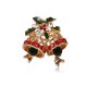 Santa Claus Christmas Tree Brooch  Retro Alloy Clothes  Shoes  Hats  Accessories  Brooches  Jewelry Pins